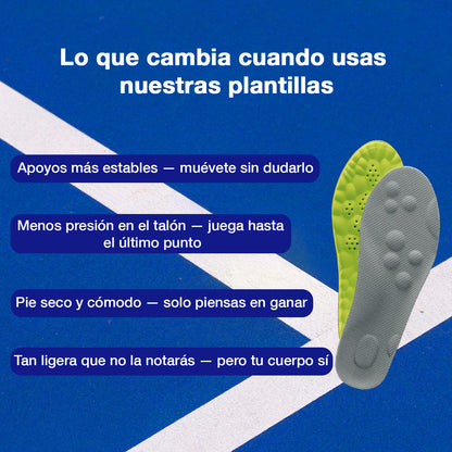 Plantillas PadelVivo™ | Más comodidad en cada partido
