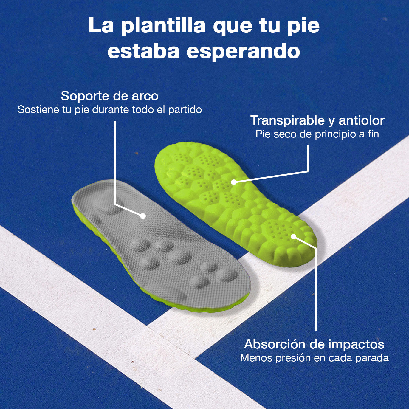Plantillas PadelVivo™ | Más comodidad en cada partido